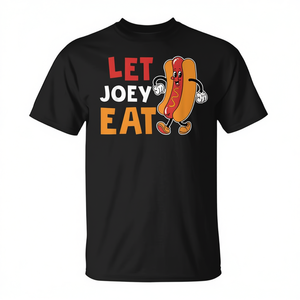 T-shirt promotionnel unisexe noir « Let Joey Eat » - Product Image 3