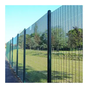 焊接358防攀爬高安全性丝网围栏出售358丝网高安全性镀锌房屋围栏