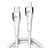 Câble de charge rapide LDNIO LC861I/LC862I en gros, 1,8 m, tressé en nylon, 3A, pour téléphone, câble de données USB C