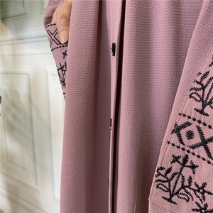 6166 #   Robe musulmane brodée pour femmes, robes longues, vêtements islamiques, mode kimono, style arabe, abaya musulmane de Dubaï - Product Image 3
