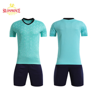 Tenues de football personnalisées Haisay, uniformes en t-shirts bleus, uniformes de football personnalisés en gros à vendre