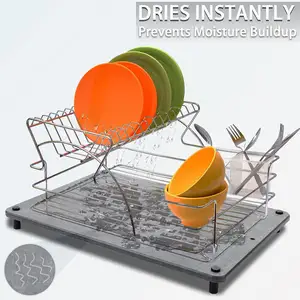 Skymoving New Quick Drying Stone Mat Home Dish Drying Pad Stone Dish Drying Mat For Kitchen Counter