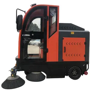 Limpador elétrico industrial exterior automático Ride-On Floor Sweeper