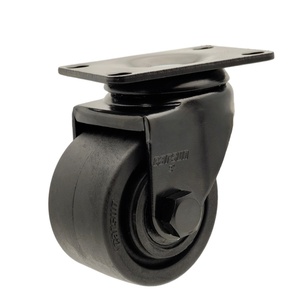 500lbs baixa gravidade rodízios equipamentos rodízios 3 polegadas preto reforçado <span class=keywords><strong>nylon</strong></span> rodas rodízio giratório