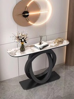 Meubles de salon au design moderne, table console murale en métal pour l'entrée, le hall d'entrée et le contrôle