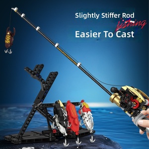 Ensemble de blocs de construction Southwind Fishing Spinning Reel, pêche en mer, jouet éducatif pour enfants, développement cérébral, assemblage DIY - Product Image 2