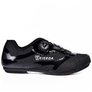 Zapatillas de Ciclismo Weierda Negras con Suela de Goma EVA, Forro de Malla Transpirable, Equipo de Ciclismo para Verano - Product Image 1