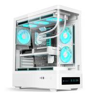 Oem Odm Soeyi menara komputer peringkat atas 2025 Casing game baru kabinet game Casing Pc melengkung dengan layar Digital