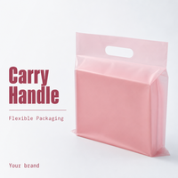 Sac à main personnalisé en plastique avec impression de logo pour l'emballage de vêtements, les cadeaux, les sacs de transport pour les magasins de détail