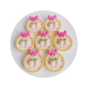 Nouvelles Décorations Adorables en Résine à Dos Plat, Série Nœud Papillon et Chaton Fraise, pour Scrapbooking et DIY - Product Image 5