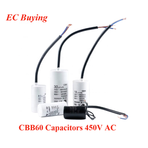 <span class=keywords><strong>Condensateur</strong></span> <span class=keywords><strong>de</strong></span> <span class=keywords><strong>démarrage</strong></span> <span class=keywords><strong>de</strong></span> moteur CBB60 AC 450V, <span class=keywords><strong>condensateur</strong></span> <span class=keywords><strong>de</strong></span> fonctionnement 2/3/4/5/6/8/10/12/14/15/16/18/20/25/30/40/45/50/60/70UF pour machine à laver - Product Image 1