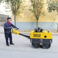 Mini-compacteur vibrant à un tambour, moteur à vibration 60Hz, faible coût d'entretien, prix usine