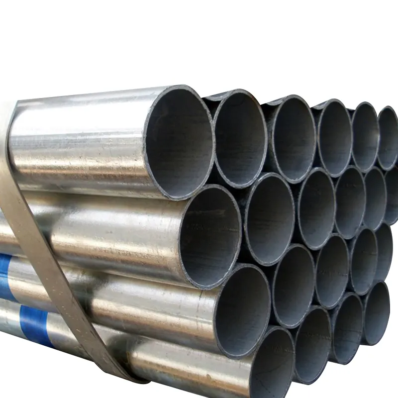 Tubo de aço galvanizado de 2 polegadas preço tubo redondo galvanizado tubo de ferro 0.9mm