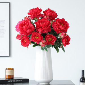 Peony <b>Artificial</b> Flowers Silk High Simulation Wedding Home Decor <b>Bouquet</b> - Product Image 3
