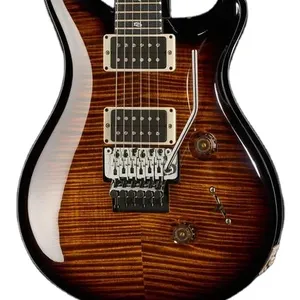 Özel 24 Floyd 10 üst BWB kahverengi kıvırcık akçaağaç üst elektrik gitar Floyd Rose Tremolo köprü kilitleme somunu 5 yollu anahtarı