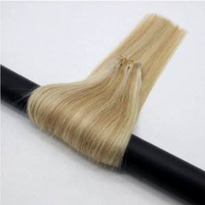 Cheveux humains blond cendré ombré, non traités, lisses, ensemble complet pour la tête, densité 100%, double trame, cheveux Remy, taille personnalisable - Product Image 3