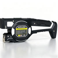 Mètre laser multifonctionnel 5Mx25mm avec fonction de verrouillage automatique, règle en acier et niveau laser à ligne croisée verte pour la construction et la décoration