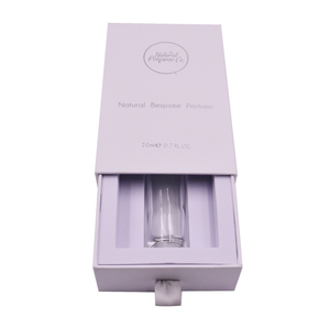 Cosmetic custom cardboard pull out slide fragrance perfume drawer gift box for perfume bottles box packaging with plastic insert