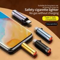 Briquet Rechargeable de Luxe USB Type-C Allume-Cigare Électronique Jet Zippo Accessoires Fumeur Vente en Gros