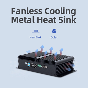 HelorPC N100 безвентиляторный мини-ПК <span class=keywords><strong>DDR4</strong></span> ОЗУ 4 RJ45 гигабит LAN порт DB9 RS232 RS485 COM межсетевой экран компьютер Pfsense маршрутизатор - Product Image 6