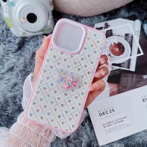 Sang Trọng Pha Lê Hình Trái Tim PU Da Điện Thoại Di Động Trường Hợp Cover Quay Lại Tương Thích Với Đối Với iPhone 11/12/13/14/15 Pro Max Và Cho Sam - Product Image 6