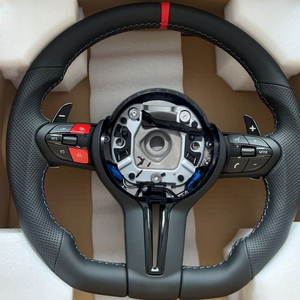 Volant en cuir pour <span class=keywords><strong>BMW</strong></span> F30 F20 F10 F35 F22 F18 F07 F32 F11 F15 <span class=keywords><strong>F80</strong></span> E70 E90 F32 F46 F26 M4 M5 <span class=keywords><strong>M</strong></span> Volant de voiture sport - Product Image 1