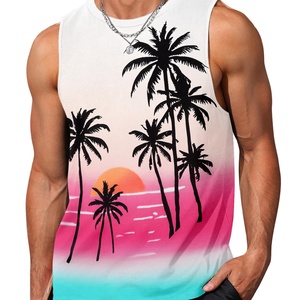 Sentez le sable entre vos orteils dans ces débardeurs décontractés pour hommes, parfaits pour les promenades au coucher du soleil sur la plage - Respirants et à séchage rapide - Product Image 4