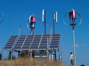 Kit de batterie lithium-ion solaire éolienne verticale 5KW, système d'alimentation hybride pour usage domestique WON-H05 5KW Vertical Wind Solar Batte - Product Image 6