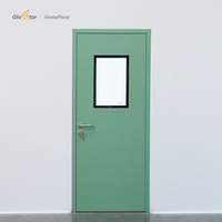 Porte en acier antibactérienne Glostar pour salle blanche, hermétique 40mm 50mm, pour bloc opératoire hospitalier