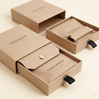 Boîte en carton gaufrée de luxe personnalisée avec revêtement UV, emballage cadeau biodégradable, pelliculage brillant, finition mate, certifiée ISO