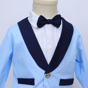 Costume de tailcoat <span class=keywords><strong>pour</strong></span> garçon bleu Offre Spéciale Barboteuse et manteau <span class=keywords><strong>pour</strong></span> bébé Vêtements de baptême <span class=keywords><strong>pour</strong></span> bébé garçon - Product Image 6