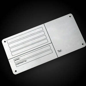 Placa de datos de impresión personalizada Etiquetas de válvula de metal Etiquetas grabadas Etiquetas de acero inoxidable con agujeros - Product Image 2