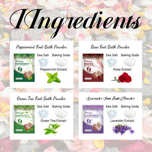 Thé vert aromatique Bain de pieds Sel Nourrissant pour la peau Soulagement du stress Parfait pour les soins des pieds à domicile Spa - Product Image 6