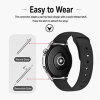 Bracelet de montre en silicone souple à libération rapide, bracelet sport pour Huawei Watch GT3 4 5 6 Pro et Samsung Watch 4 5 6 7, largeur 18 20 22 mm