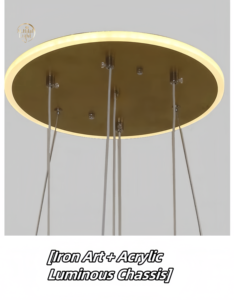 Lussuosi moderni <span class=keywords><strong>lampadario</strong></span> a LED in oro per interni in alluminio acrilico luci a sospensione da pranzo soggiorno <span class=keywords><strong>lampadario</strong></span> <span class=keywords><strong>con</strong></span> palla - Product Image 5