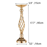 Supports de bougies en métal en gros pour hôtels, centres commerciaux, mariages, événements, centres de table et accessoires de décoration