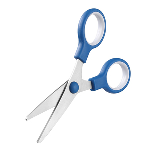 Tesoura Doméstica de Aço Inoxidável DIY com Cabo PS, Multiuso, Corte com Borda Parcialmente Serrilhada - Product Image 2