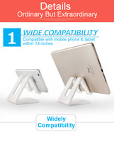 Support de bureau en plastique bleu orange rose blanc ABS pour téléphone portable et tablette pour ipad support de bureau pour téléphone portable