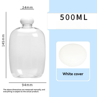 Creative New PET 350ml Bouteilles Faible quantité minimale de commande! Bouteille en plastique transparente jetable avec couvercles pour bouteille de thé de santé d'hiver en gros