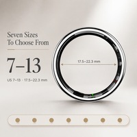Bague connectée de suivi de santé R11C avec écran numérique, étui de chargement, moniteur de fréquence cardiaque et de sommeil, tracker d'activité pour hommes et femmes