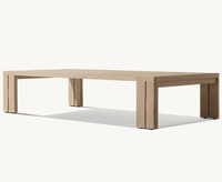 Tables basses de patio modernes et minimalistes, fabriquées à la main en teck massif de haute qualité