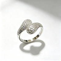 Bagues en laiton plaqué platine, pierres étincelantes élégantes pour les fêtes d'anniversaire, les mariages, les anniversaires de mariage, bijoux de mode, cadeaux