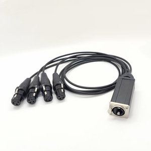 25cm RJ45 4 Kanallı 3 Pinli XLR Altın Kaplama Alüminyum Kılıflı 1080p Ses/DMX Ağ Kablosu Uzatıcısı Sahne Ses ve Işıklandırma Sistemleri için - Product Image 4