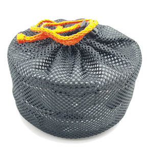 Ensemble de cuisine de camping portable et léger en acier inoxydable poli, comprenant une poêle, une casserole et un couvercle en acier inoxydable, pour cuisinière à gaz de voyage - Product Image 4