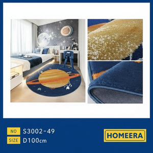 Tondo in polipropilene tappeto D100CM campione di colore per l'arredamento della casa e per bambini camera tappetini - Product Image 1