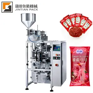 JT-420L CE yüksek dereceli otomatik domates sosu ketçap paketleme makinesi sos paketleme makinesi