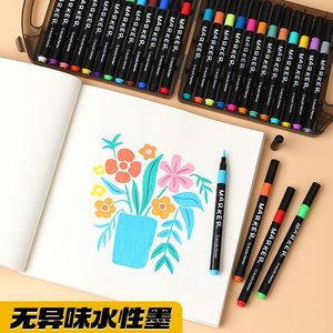 12 màu nhỏ hộp đen mềm đầu Acrylic nghệ thuật Bút Đánh Dấu thiết lập xóa được cho sinh viên và các nghệ sĩ mịn sơn - Product Image 5