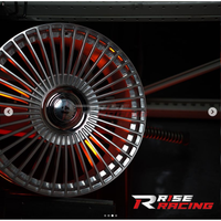 Jantes en alliage d'aluminium forgé RISE Classic Nice à rayons multiples, taille complète 17-22 pouces, 40 mm ET, PCD 5x112/120, T6061, finition noire