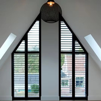 Australie forme spéciale persienne Triangle traditionnel tige inclinable fenêtre obturateur arc décoratif volets en bois