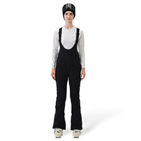 Nouveau femmes sangle Ski pantalon haute extérieur élasticité coupe-vent imperméable Ski pantalon hiver chaud couleur unie Snowboard pantalon